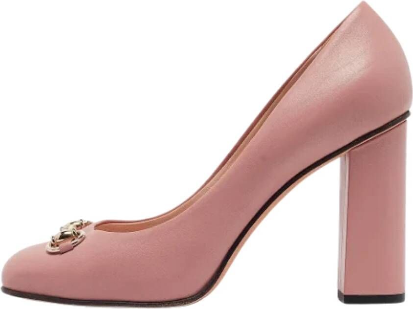 Gucci Vintage Pre-owned Leather heels Pink Dames