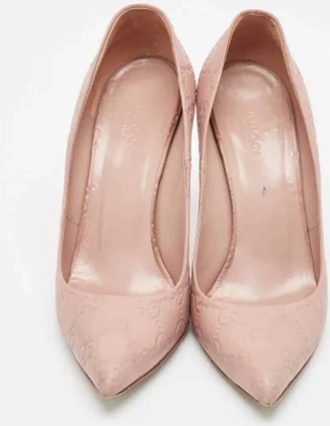 Gucci Vintage Pre-owned Leather heels Pink Dames