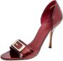 Gucci Vintage Pre-owned Leather heels Red Dames - Thumbnail 1