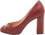 Gucci Vintage Pre-owned Leather heels Red Dames - Thumbnail 1