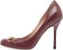 Gucci Vintage Pre-owned Leather heels Red Dames - Thumbnail 1