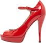 Gucci Vintage Pre-owned Leather heels Red Dames - Thumbnail 1