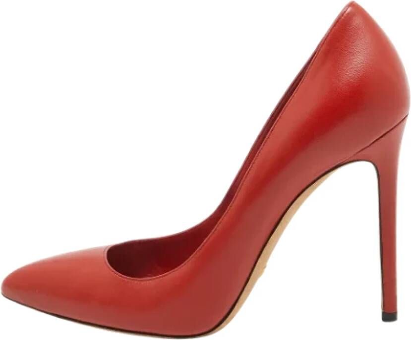 Gucci Vintage Pre-owned Leather heels Red Dames