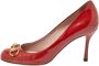 Gucci Vintage Pre-owned Leather heels Red Dames - Thumbnail 1