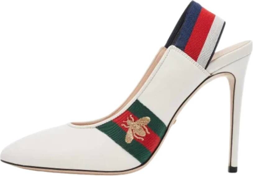 Gucci Vintage Pre-owned Leather heels White Dames