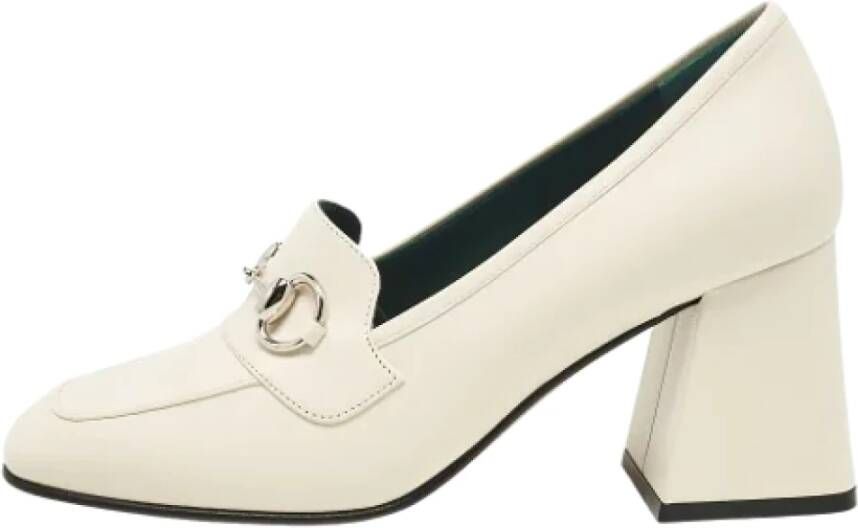 Gucci Vintage Pre-owned Leather heels White Dames