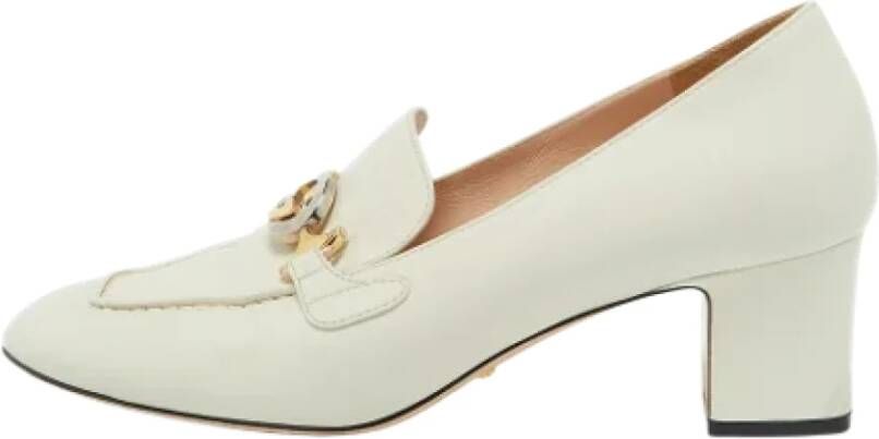 Gucci Vintage Pre-owned Leather heels White Dames