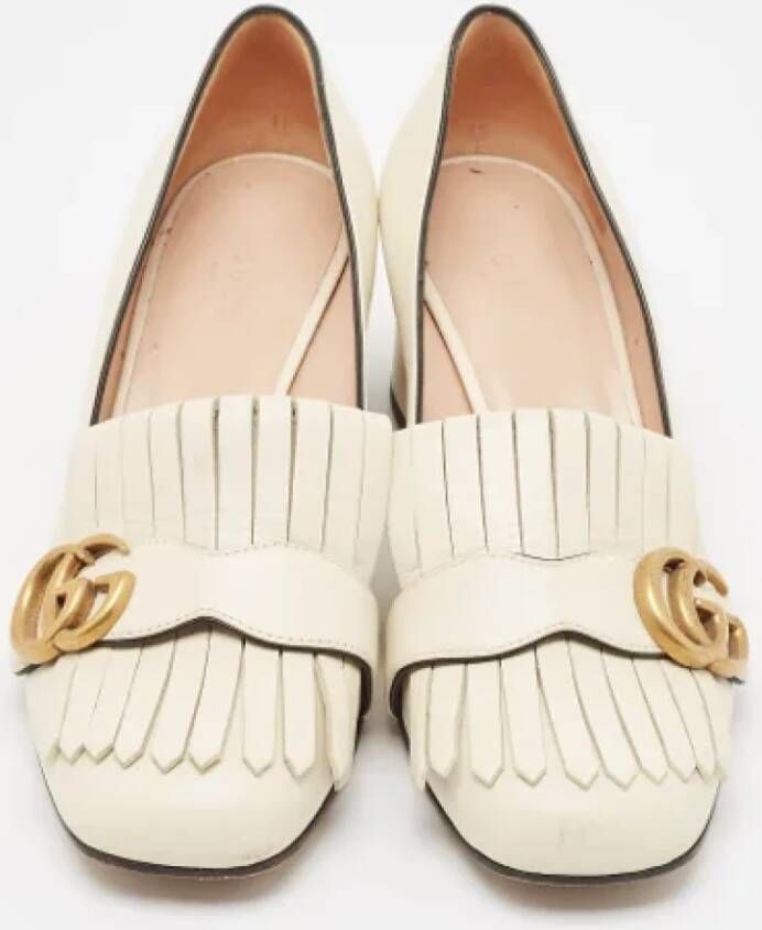 Gucci Vintage Pre-owned Leather heels White Dames