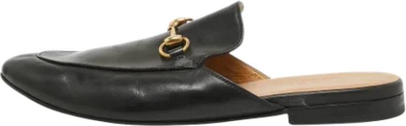 Gucci Vintage Pre-owned Leather mules Black Dames