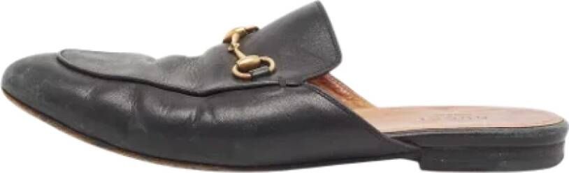 Gucci Vintage Pre-owned Leather mules Black Dames