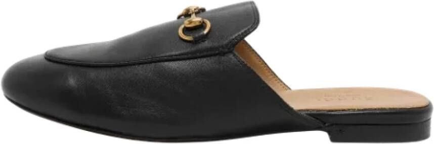 Gucci Vintage Pre-owned Leather mules Black Dames