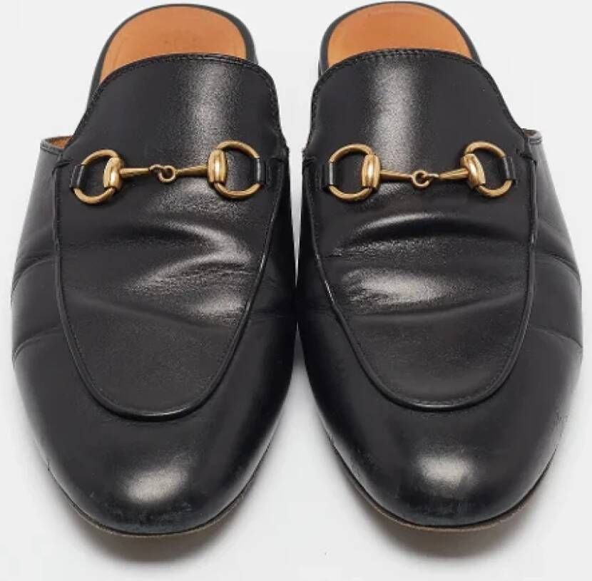 Gucci Vintage Pre-owned Leather mules Black Dames