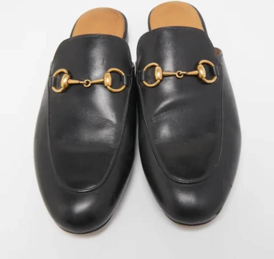 Gucci Vintage Pre-owned Leather mules Black Dames