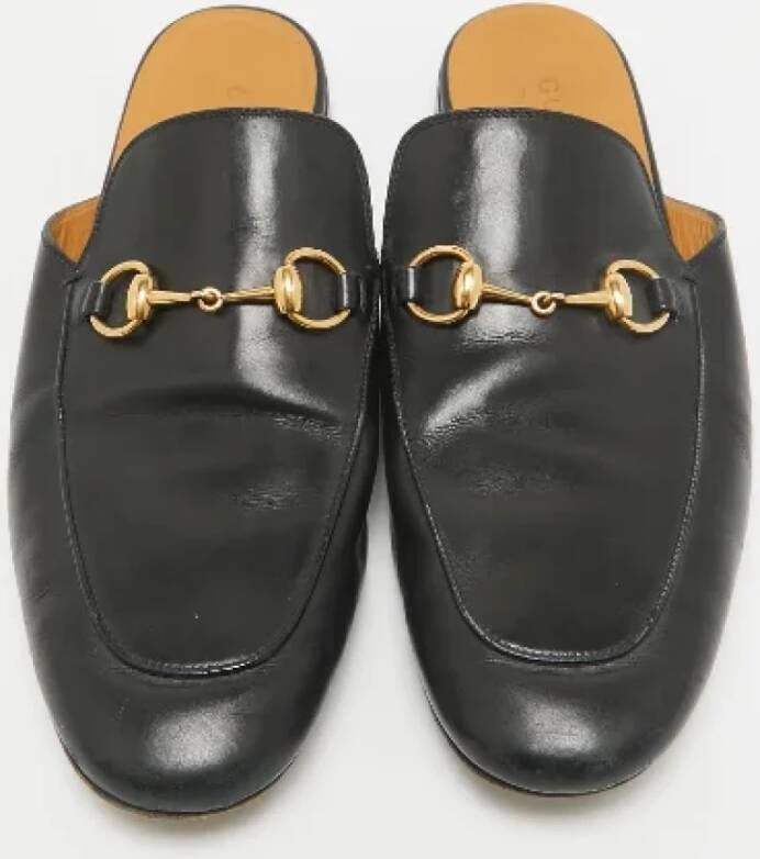 Gucci Vintage Pre-owned Leather mules Black Heren