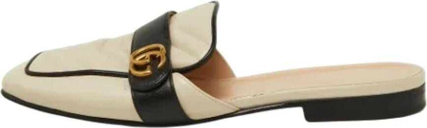 Gucci Vintage Pre-owned Leather mules White Dames