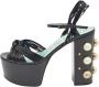 Gucci Vintage Pre-owned Leather sandals Black Dames - Thumbnail 1