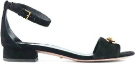 Gucci Vintage Pre-owned Leather sandals Black Dames