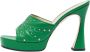 Gucci Vintage Pre-owned Leather sandals Green Dames - Thumbnail 1