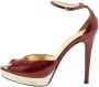 Gucci Vintage Pre-owned Leather sandals Red Dames - Thumbnail 1