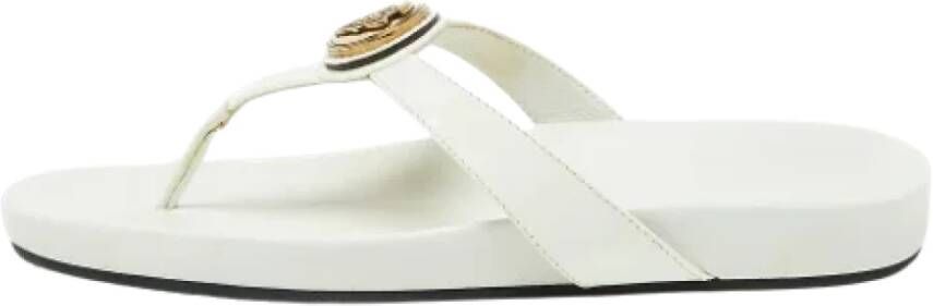 Gucci Vintage Pre-owned Leather sandals White Dames