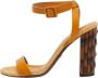 Gucci Vintage Pre-owned Leather sandals Yellow Dames - Thumbnail 1