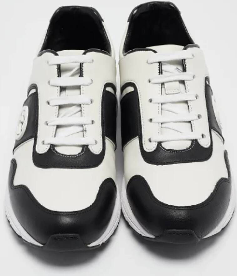 Gucci Vintage Pre-owned Leather sneakers Black Dames