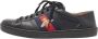 Gucci Vintage Pre-owned Leather sneakers Black Heren - Thumbnail 1