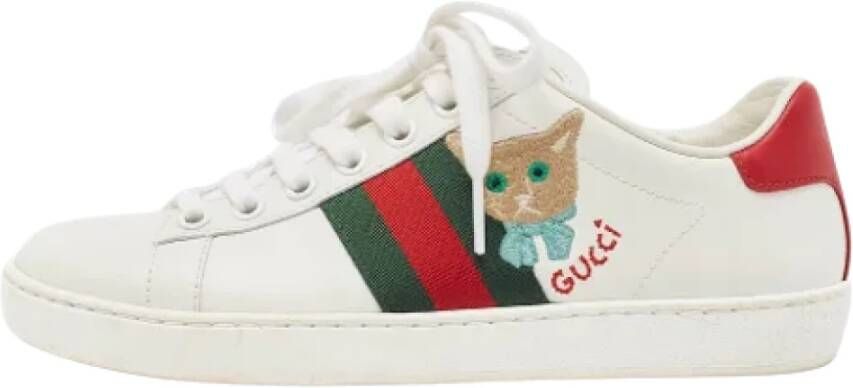 Gucci Vintage Pre-owned Leather sneakers Multicolor Dames