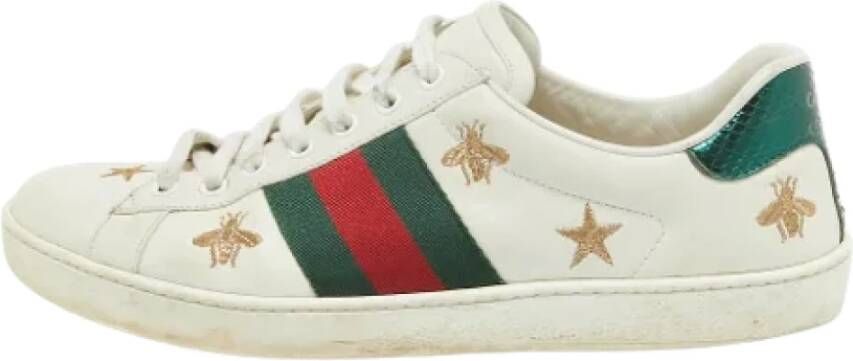 Gucci Vintage Pre-owned Leather sneakers Multicolor Heren