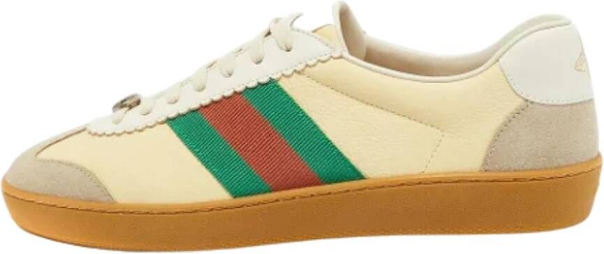 Gucci Vintage Pre-owned Leather sneakers Multicolor Heren