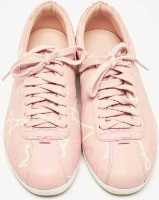 Gucci Vintage Pre-owned Leather sneakers Pink Dames