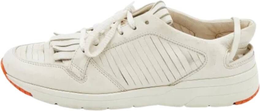 Gucci Vintage Pre-owned Leather sneakers White Dames