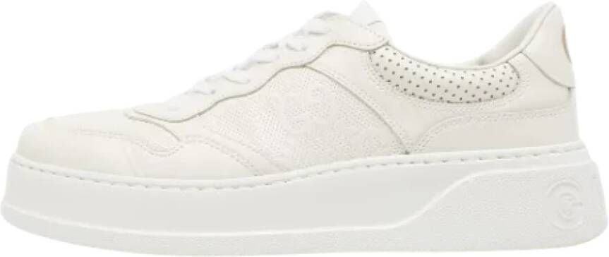 Gucci Vintage Pre-owned Leather sneakers White Heren