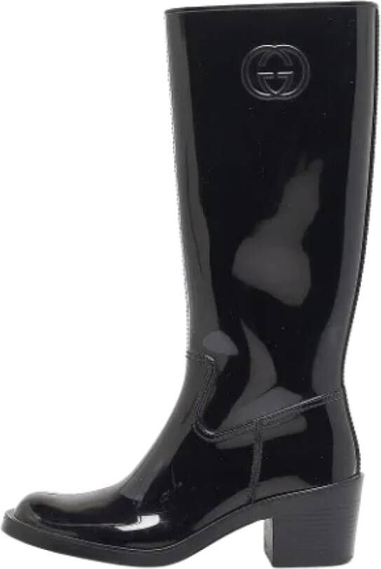 Gucci Vintage Pre-owned Rubber boots Black Dames