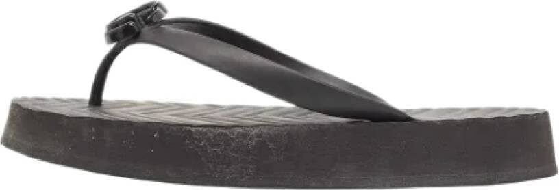 Gucci Vintage Pre-owned Rubber flats Black Dames