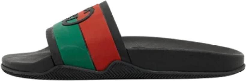 Gucci Vintage Pre-owned Rubber sandals Black Dames