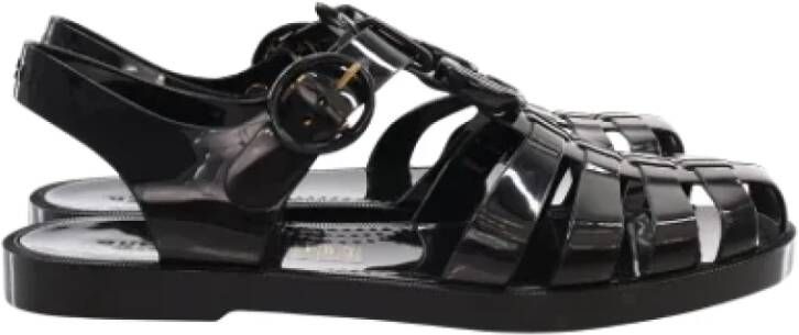 Gucci Vintage Pre-owned Rubber sandals Black Dames