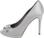 Gucci Vintage Pre-owned Satin heels Gray Dames - Thumbnail 1