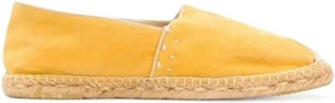 Gucci Vintage Pre-owned Suede espadrilles Yellow Dames