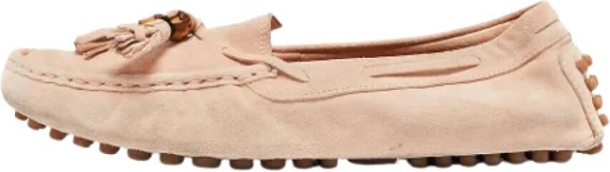 Gucci Vintage Pre-owned Suede flats Pink Dames