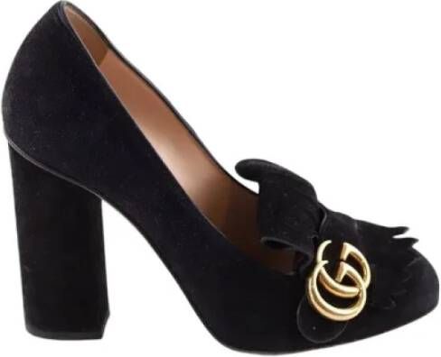 Gucci Vintage Pre-owned Suede heels Black Dames