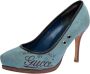 Gucci Vintage Pre-owned Suede heels Blue Dames - Thumbnail 1