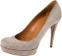 Gucci Vintage Pre-owned Suede heels Gray Dames - Thumbnail 1