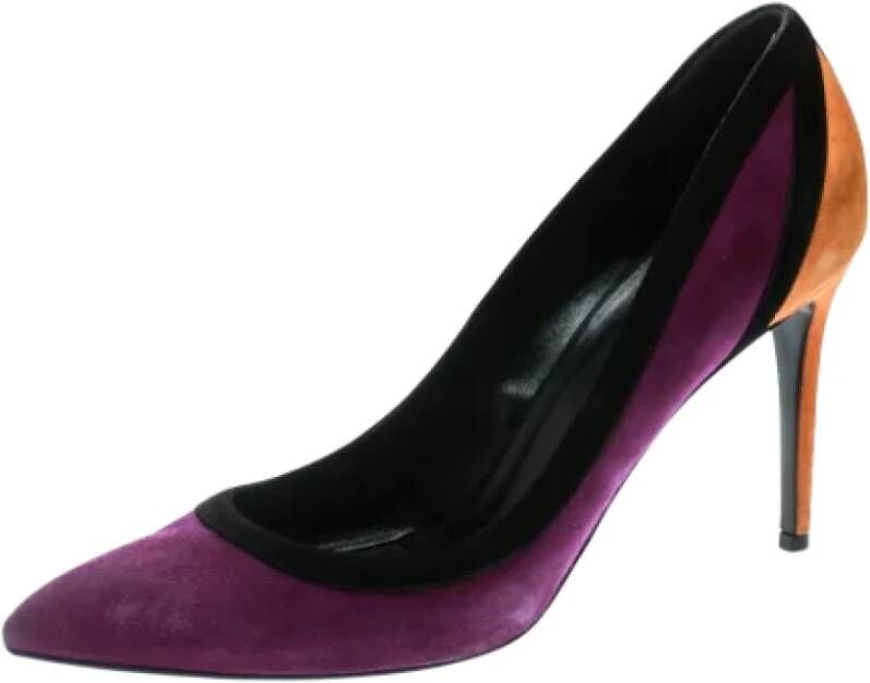 Gucci Vintage Pre-owned Suede heels Multicolor Dames