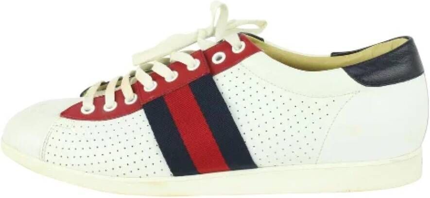 Gucci Vintage Stoffen Sneakers White Unisex