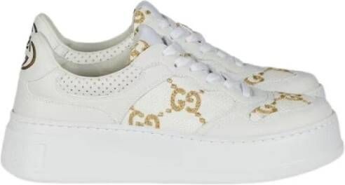 Gucci Witte en Gouden Lamé Mand Model White Dames