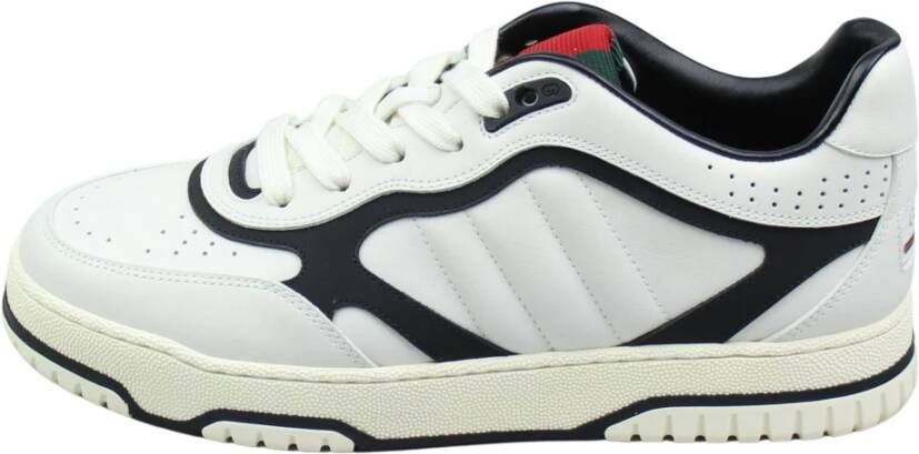 Gucci Witte Leren Re-Web Trainer Sneakers White Heren