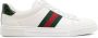 Gucci Witte Leren Web-Stripe Sneakers White Dames - Thumbnail 1