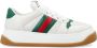 Gucci Witte Sneakers met Groen en Rood Web Multicolor Heren - Thumbnail 1