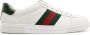 Gucci Witte Sneakers met Groen en Rood Web White Heren - Thumbnail 1